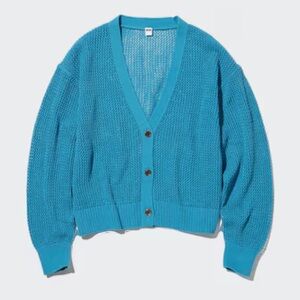 Blue mesh cardigan Uniqlo